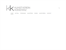Tablet Screenshot of kunstverein-konstanz.de